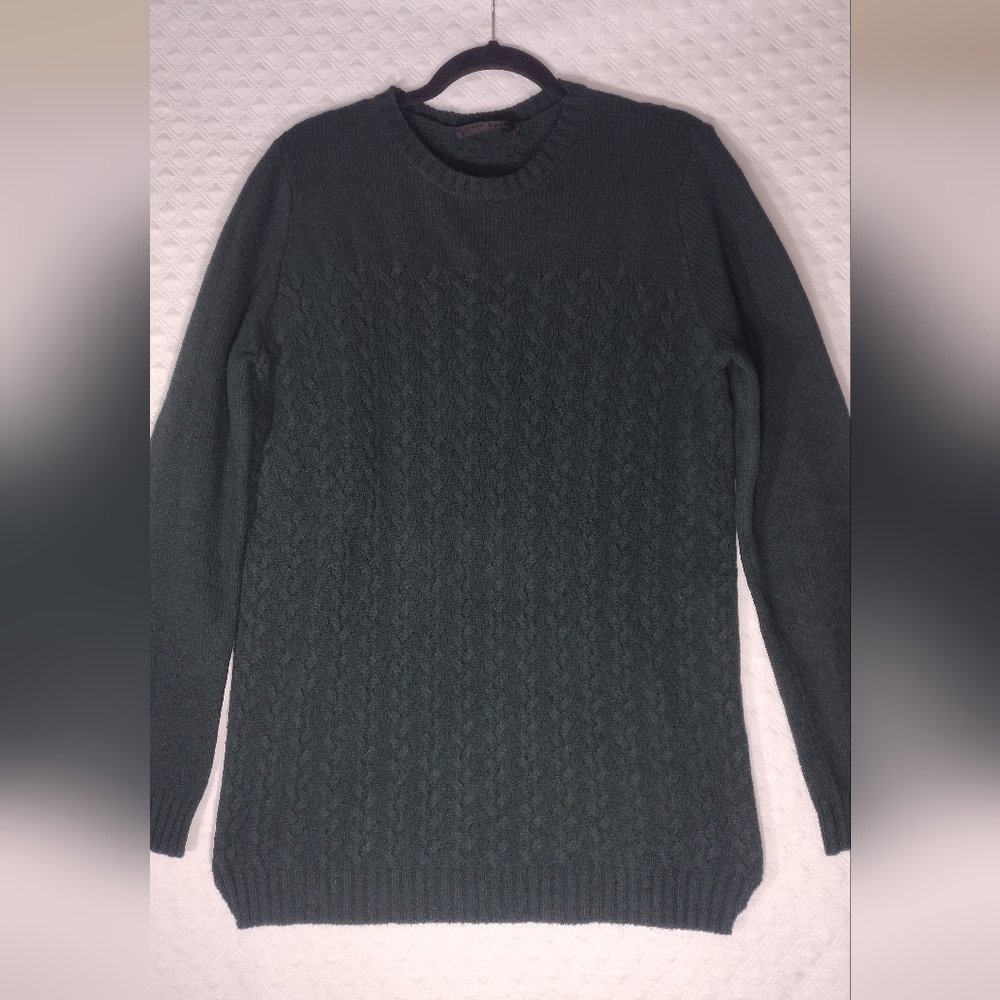 Jenni Kayne Cable Knit Cashmere, Wool, Alpaca Pullover Sweater Size Medium